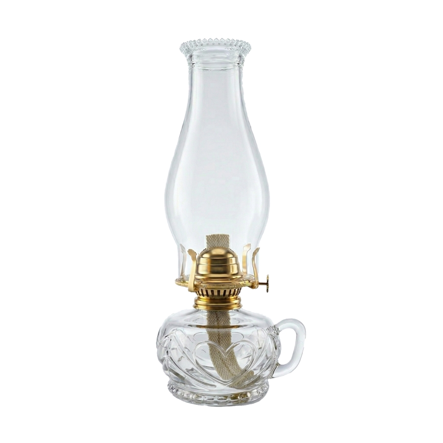 Brilagi - Lampe à pétrole MERLIN transparente