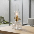Brilagi - Lampe à pétrole MERLIN, verre transparent / finition dorée