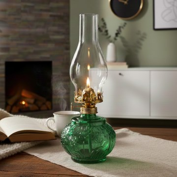 Brilagi - Lampe à pétrole MERLIN verte