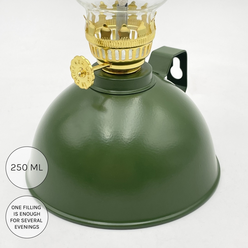 Brilagi - Lampe à pétrole MERLIN verte
