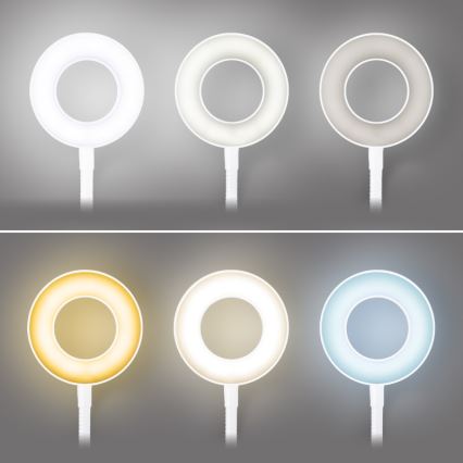 Brilagi - Lampe à pince à intensité variable ORBELA LED/8W/230V 3000/4000/5000K blanc