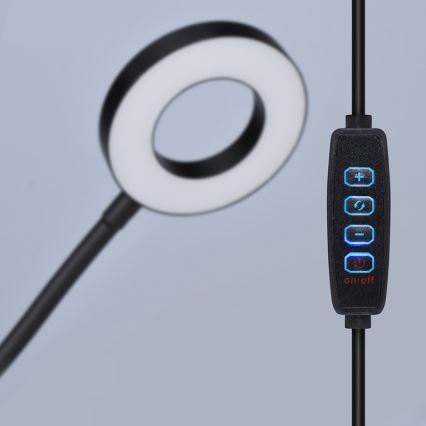 Brilagi -Lampe à pince à intensité variable ORBELA LED/8W/230V 3000/4000/5000K noir