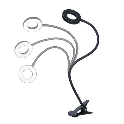 Brilagi -Lampe à pince à intensité variable ORBELA LED/8W/230V 3000/4000/5000K noir