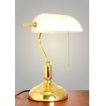 Brilagi - Lampe de bureau BANK OFFICE 1xE27/60W/230V dorée/blanche