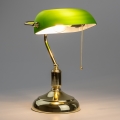 Brilagi - Lampe de bureau BANK OFFICE 1xE27/60W/230V dorée/verte