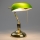 Brilagi - Lampe de bureau BANK OFFICE 1xE27/60W/230V dorée/verte