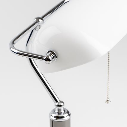 Brilagi - Lampe de bureau BANK OFFICE 1xE27/60W/230V noire/argentée/blanche
