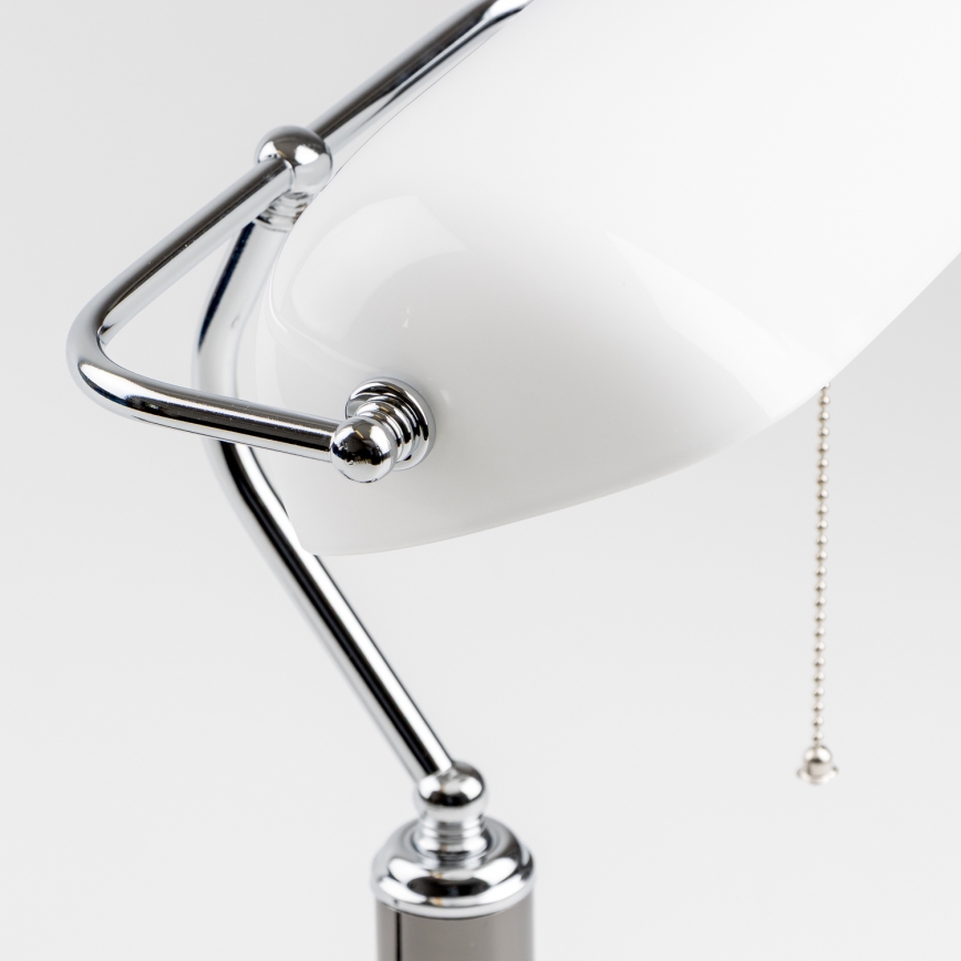 Brilagi - Lampe de bureau BANK OFFICE 1xE27/60W/230V noire/argentée/blanche