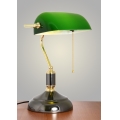 Brilagi - Lampe de bureau BANK OFFICE 1xE27/60W/230V noire/dorée/verte