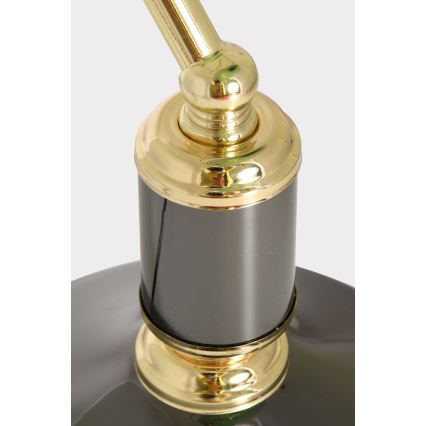 Brilagi - Lampe de bureau BANK OFFICE 1xE27/60W/230V noire/dorée/verte