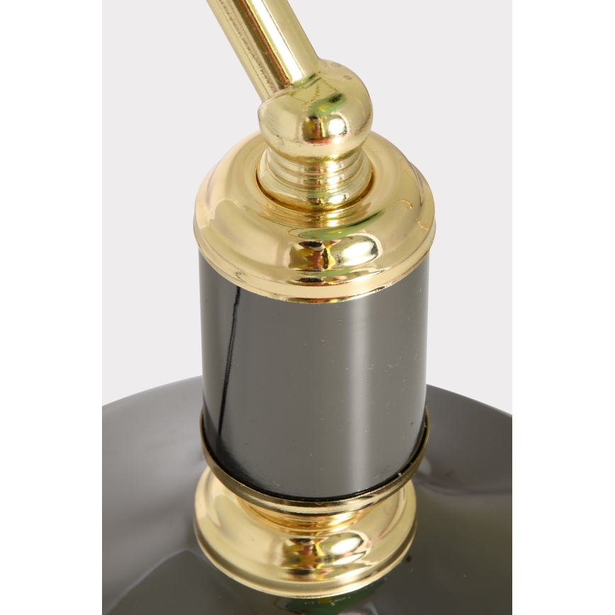 Brilagi - Lampe de bureau BANK OFFICE 1xE27/60W/230V noire/dorée/verte