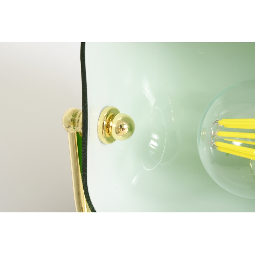 Brilagi - Lampe de bureau BANK OFFICE 1xE27/60W/230V noire/dorée/verte
