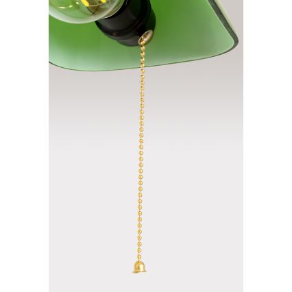 Brilagi - Lampe de bureau BANK OFFICE 1xE27/60W/230V noire/dorée/verte