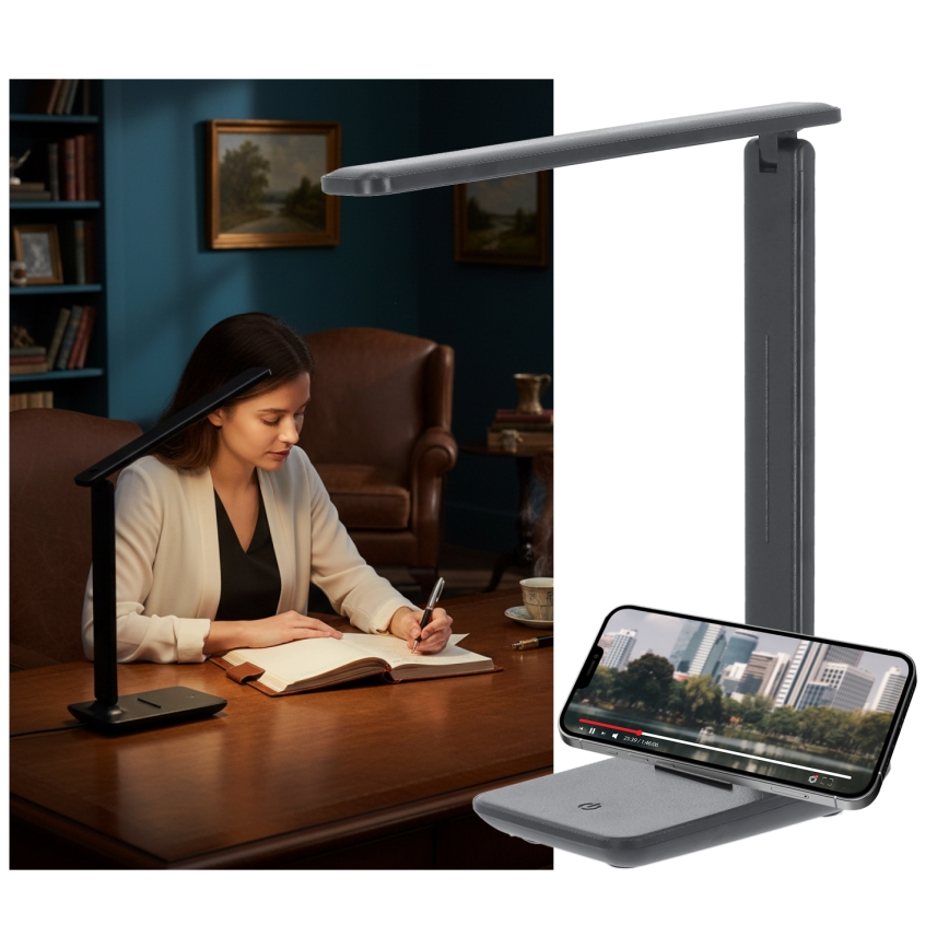 Brilagi - Lampe de bureau LED dimmable VARIO LED/7W/230V 3000/4000/6500K anthracite