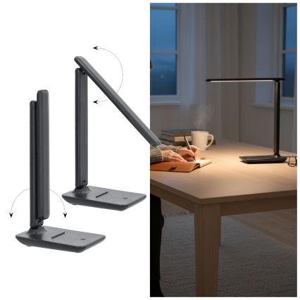 Brilagi - Lampe de bureau LED dimmable VARIO LED/7W/230V 3000/4000/6500K anthracite