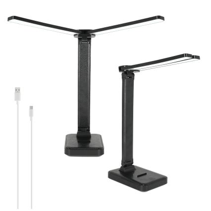 Brilagi - Lampe de bureau LED à intensité variable MODO DUO LED/8W/5V 3000/4000/6500K noire