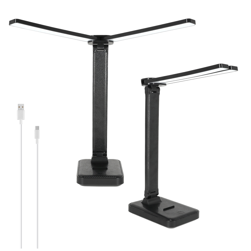 Brilagi - Lampe de bureau LED à intensité variable MODO DUO LED/8W/5V 3000/4000/6500K noire