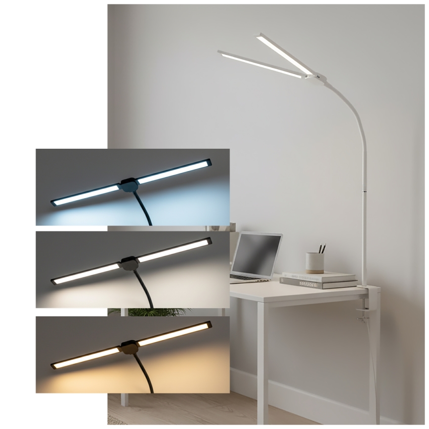 Brilagi - Lampe de bureau LED à intensité variable USB VARIO LED/14W/5V 3000-6000K blanche