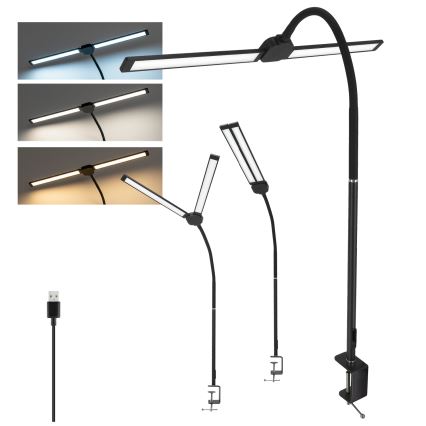 Brilagi - Lampe de bureau LED dimmable USB VARIO LED/14W/5V 3000-6000K noire
