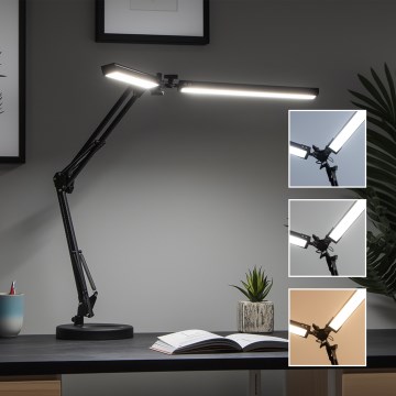 Brilagi - Lampe de bureau LED dimmable VARIO LED/15W/230V 3000-6000K noire