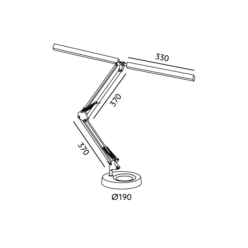 Brilagi - Lampe de bureau LED dimmable VARIO LED/15W/230V 3000-6000K noire