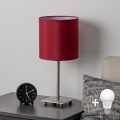 Brilagi - Lampe de bureau LED NUBILA 1xE27/60W/230V rouge pompéien