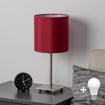 Brilagi - Lampe de bureau LED NUBILA 1xE27/60W/230V rouge pompéien