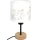 Brilagi - Lampe de bureau pour enfant BOBO WOOD 1xE27/25W/230V chêne/noir/blanc/licornes