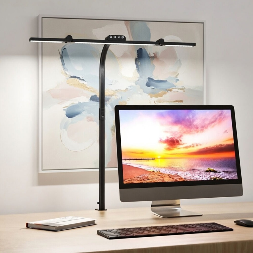 Brilagi - Lampe de table LED dimmable à commande tactile à pince VARIO LED/24W/230V 3000-6500K IRC 92 noire
