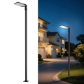 Brilagi - Lampe de rue LED d'extérieur avec poteau et bras articulé de 3 m URBANLIGHT LED/200W/230V noire IP65