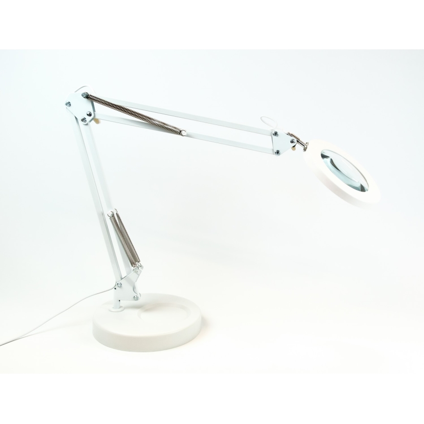 Brilagi - Lampe de table à intensité variable avec loupe LENS LED/12W/5V 3000/4200/6000K blanc