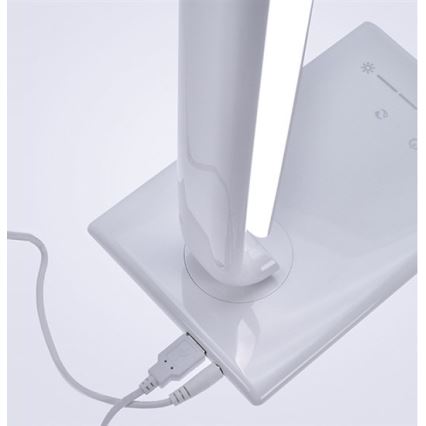 Brilagi - Lampe de table à intensité variable port USB LED/12W/230V blanc 3000 - 6000K