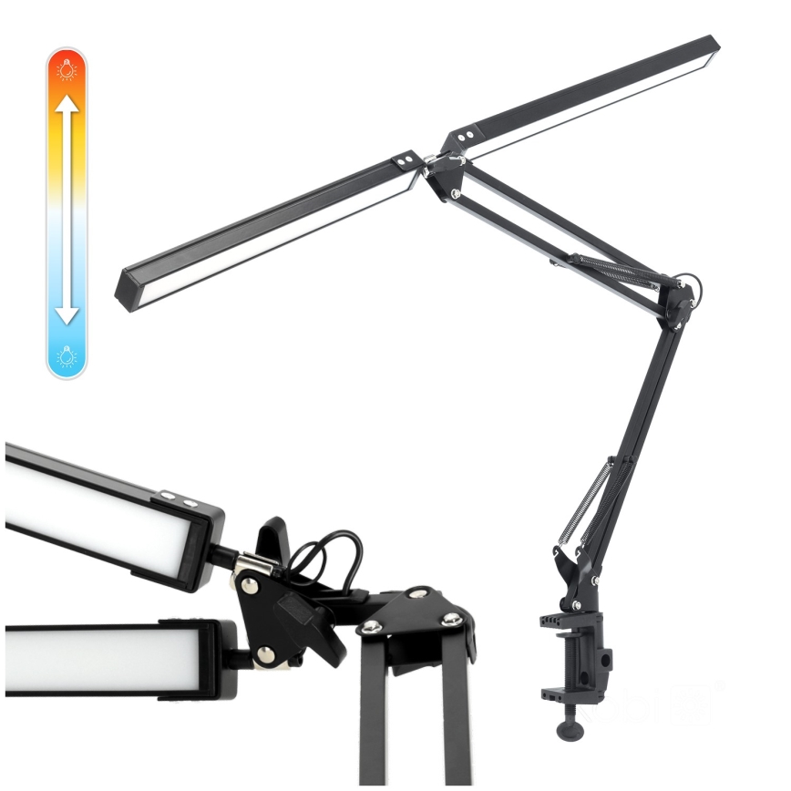 Brilagi - Lampe de table à intensité variable VARIO 2xLED/14W/230V 3000-6000K noir