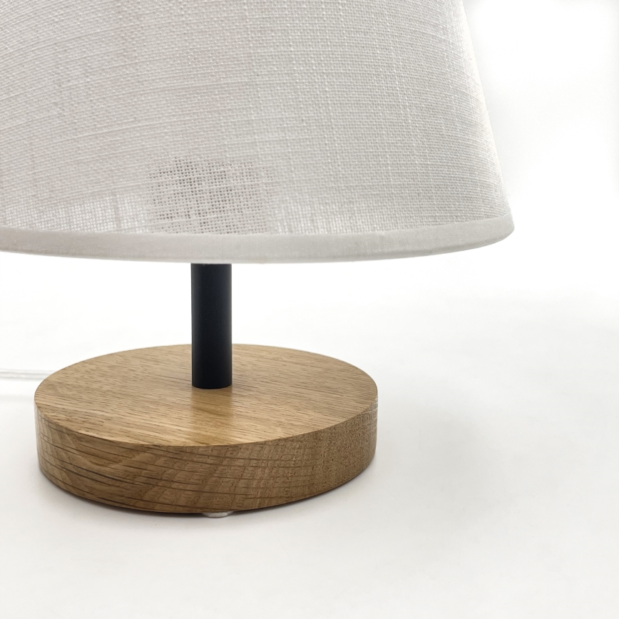 Brilagi - Lampe de table ANTHONY 1xE27/60W/230V chêne/blanc