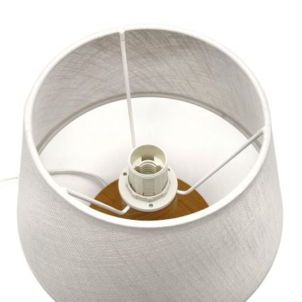 Brilagi - Lampe de table ANTHONY 1xE27/60W/230V chêne/blanc