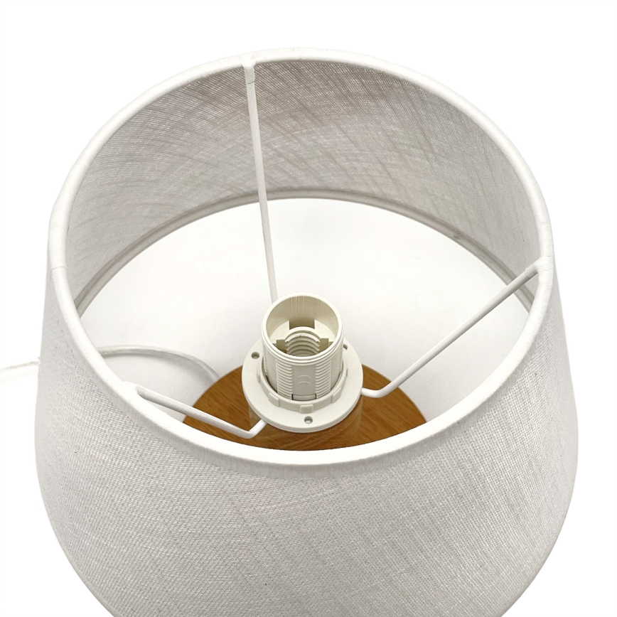 Brilagi - Lampe de table ANTHONY 1xE27/60W/230V chêne/blanc