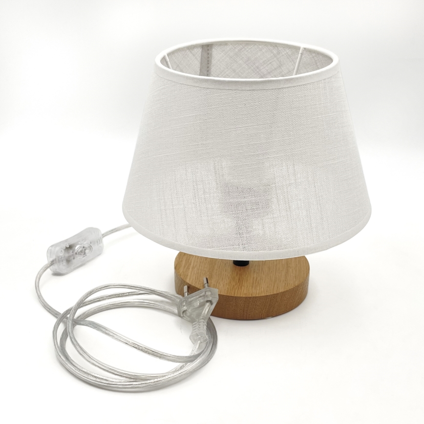 Brilagi - Lampe de table ANTHONY 1xE27/60W/230V chêne/blanc