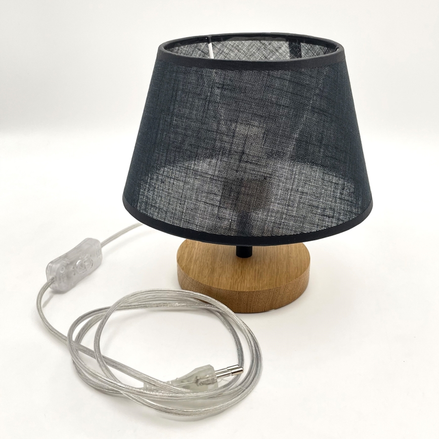 Brilagi - Lampe de table ANTHONY 1xE27/60W/230V chêne/noir
