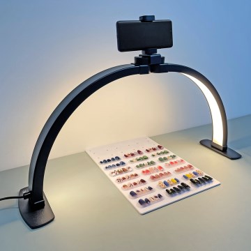 Brilagi - Lampe de table arquée à intensité réglable à LED avec support RADIO LED/25W/24/230V 3000/4000/6500K noir