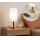Brilagi - Lampe de table avec port USB TABLON 1xE27/25W/230V chêne/noir/blanc
