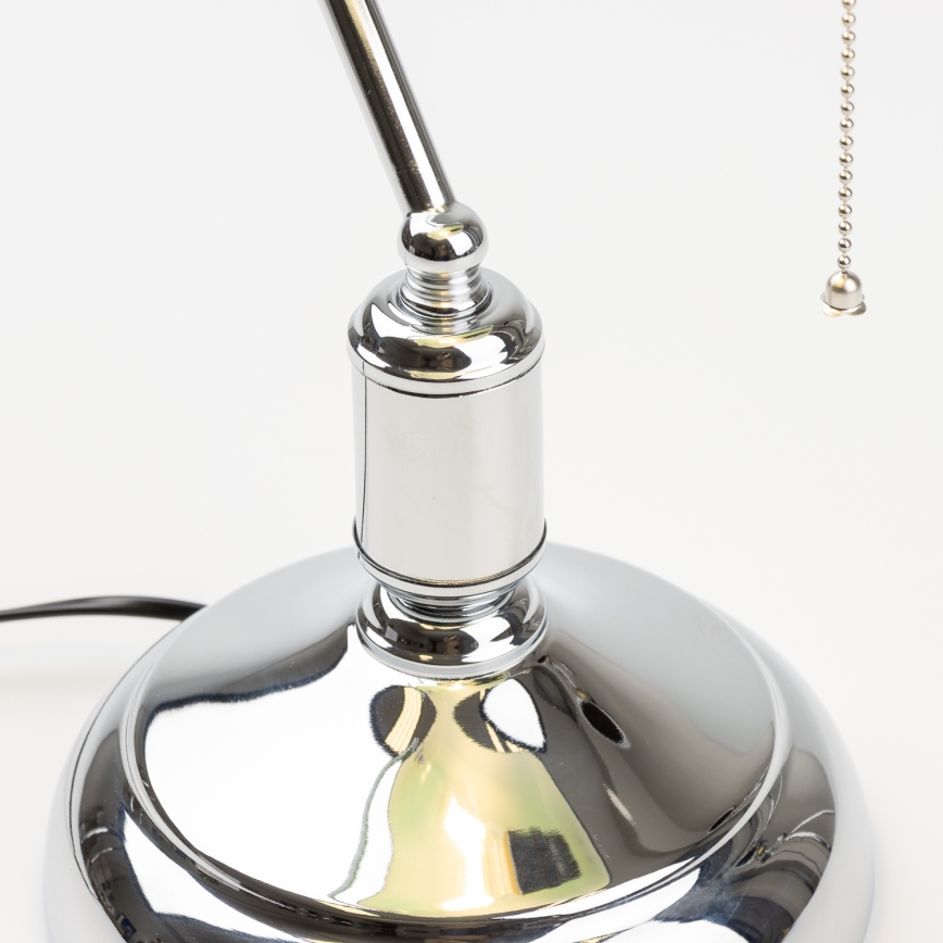 Brilagi - Lampe de table BANK OFFICE 1xE27/60W/230V chrome brillant/vert