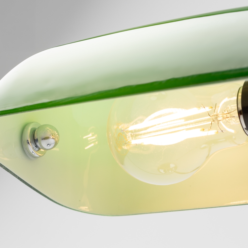 Brilagi - Lampe de table BANK OFFICE 1xE27/60W/230V chrome brillant/vert