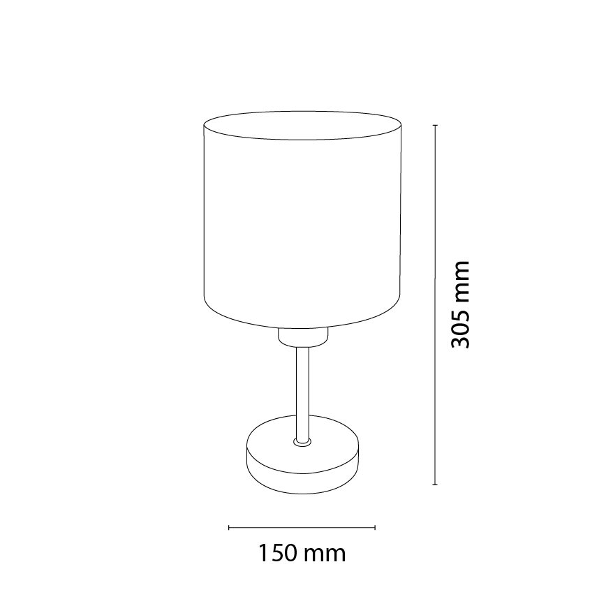 Brilagi - Lampe de table pour enfants BOBO WOOD 1xE27/25W/230V chêne/noir/beige/à pois