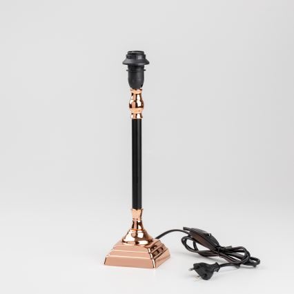 Brilagi - Lampe de table CERIA, 1xE14/40W/230V, finition noire/cuivrée/grise