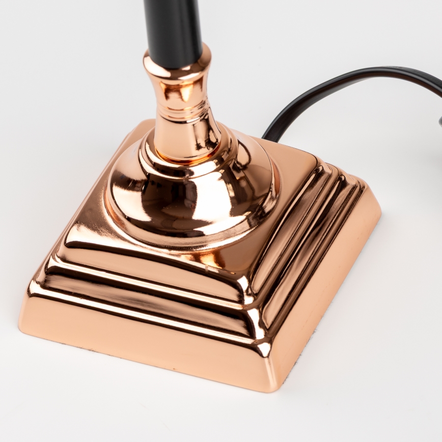 Brilagi - Lampe de table CERIA 1xE14/40W/230V noir/cuivré/blanc