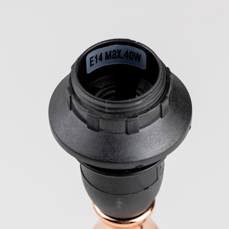 Brilagi - Lampe de table CERIA 1xE14/40W/230V noir/cuivré/blanc