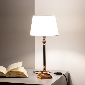 BRILAGI - Lampe de table CERIA 1xE14/40W/230V Ø 20,5 cm noire/cuivrée/blanche
