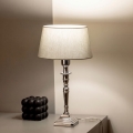 BRILAGI - Lampe de table CERIA 1xE27/60W/230V Ø 25 cm argenté/gris
