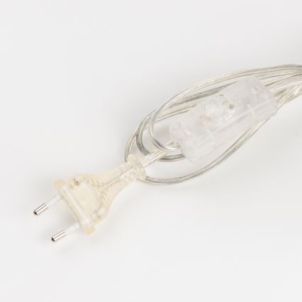 Brilagi - Lampe de table CERIA 1xE27/60W/230V Ø 25 cm chrome brillant/blanc