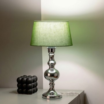 BRILAGI - Lampe de table CERIA 1xE27/60W/230V Ø 25 cm chrome brillant/vert